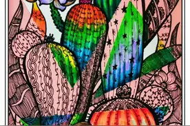 范画—彩色卡通动物儿童画，太可爱了，非常适合给孩子练习配色图片