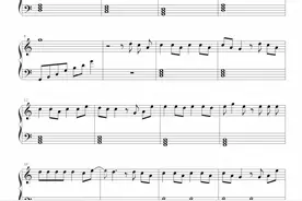 青花瓷，钢琴谱简单版，简谱，周杰伦，曲谱分享图片