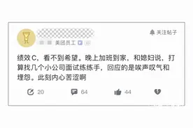 美团一员工绩效为C准备离职，大厂绩效是怎样的？图片