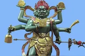 道教的地司太岁神殷元帅，为什么三头六臂？图片