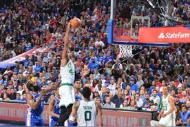 116-115！哈登42+9+8，76人加时险胜凯尔特人，系列赛战至2-2图片