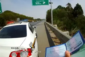 进入春季后占用应急车道违法行为明显增多 广西高速交警严查图片