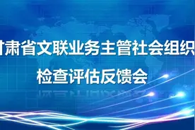 甘肃省文联召开业务主管社会组织检查评估反馈会议图片