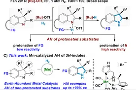 清华大学刘强课题组Angew：锰催化3H-吲哚的不对称氢化反应图片
