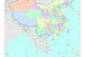 亚洲各国行政区划图图片