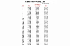 南通市59个镇财政实力大比拼，海安市城东镇财政收入超过30亿元图片