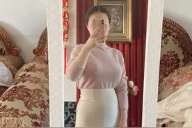 女人可以胖出肚腩但一定要会打扮，瞧这位120斤博主，时髦高级图片