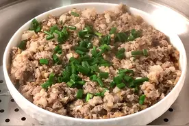 爱吃肉饼记得收藏，简单易做，试下广东这个传统做法，肉滑鲜香图片