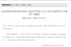 2023年河北省教师职称工作改革要点解读图片