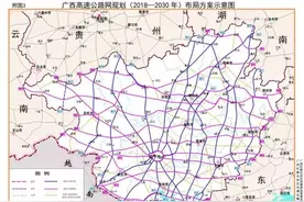 博白至那卜高速公路大致走向图片