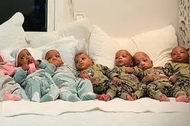 一胎生出9个娃！住院近两年，9胞胎全部活下来了！ 然而带娃好难！图片