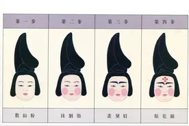 唐代姑娘的化妆过程图片