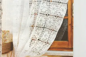 7款复古唯美钩针蕾丝窗帘编织图解图片