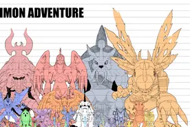 五代数码宝贝主角团身高对比图 最矮的那只数码兽堪称全系列最强图片