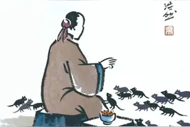 丰子恺漫画《十二生肖》，寓意满满！图片