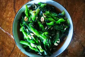 5块钱的青菜苔让全家吃得美滋滋的，清鲜营养，做法简单得很图片