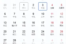 一年里，知道某一天是周几，就可推算出全年的每一天是周几了。图片