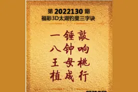 福彩3d 2022130期解太湖+马后炮太湖+全网字谜总汇图片