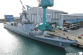 韩国第8艘大邱级护卫舰下水，垂发1坑4弹，劳斯莱斯发动机可真香图片