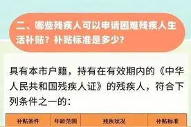 残疾人两项补贴，您了解吗？图片