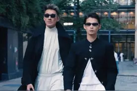 炸街！胡兵陆仙人伦敦合体走秀，兵哥气场被碾压，好像陆仙人小弟图片