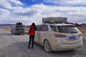 穿越西藏阿里中线，地上只有车辙印，这种路就是轿车能力的极限图片