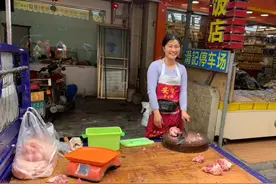 卖肉西施的倔强图片