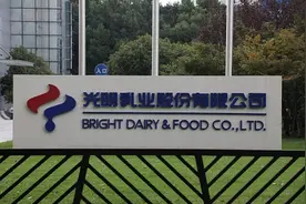 大跌近6%收盘 光明乳业三季度营收净利双降图片