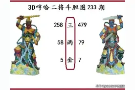 福彩3D第233期字谜分析解读和开出结果预测图片