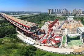 渭河特大桥合龙仅一步之遥图片