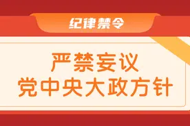 纪律禁令丨严禁妄议党中央大政方针图片