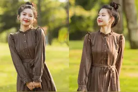 早秋别错过这些连衣裙，复古洋气不挑人，时髦百搭还不浪费钱图片