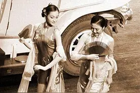 风韵青楼女子漫步街头：30个老照片捕捉民国风情，美艳动人图片