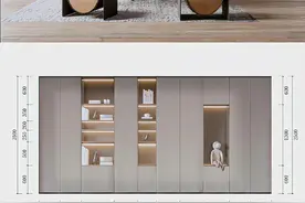 6款现代书房与书柜设计＋尺寸参考图图片