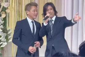 王力宏现身婚礼现场，许久未露面模样大变！和陶喆同台唱歌被吐槽图片