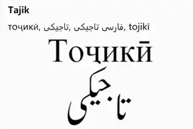 塔吉克斯坦总统反对恢复传统塔吉克文，我国塔吉克族使用什么文字图片