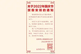 2022年国庆节放假安排：10月1日至7日放假调休图片