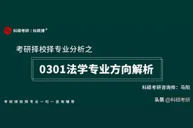 【考研择校择专业分析】0301法学专业方向解析图片