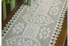 多款钩针桌垫桌布及桌饰的图片图解图片