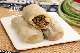 夏天的豆角菜卷 比肉香 没胃口的中午来一盘 主食和菜都齐活了图片