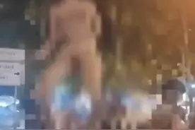 “女子”海滩裸体忘情舞蹈，只为走红......图片