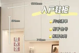 新房装修入门鞋柜设计及尺寸搭配分享图片