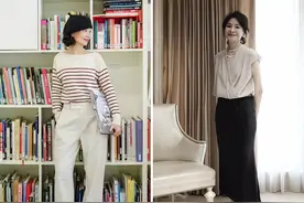 女人上了年纪比的不是时髦而是气质！看50+妈妈的穿搭，稳重知性图片