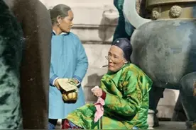 清末老照片：地主婆一看就不是善茬，富家小姐，生活远超现普通人图片