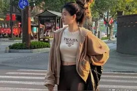 原来“无痕裤”穿对了这么好看！搭卫衣、袜子裹裤脚，洋气又显瘦图片