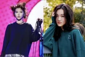 都是王菲的基因，把窦靖童和李嫣放在一起，对比就出来了图片