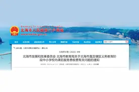 严肃查处违法法规收费行为！北海市中小学校内课后服务费标准出炉→图片