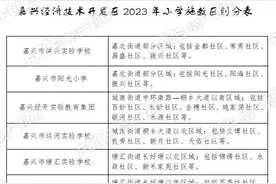 官宣！2023年嘉兴学区划分全部出炉！又有重大变化！图片