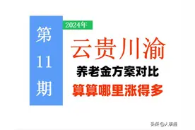 云贵川渝养老金方案，孰高孰低？按4省标准，哪里多涨钱？看看！图片