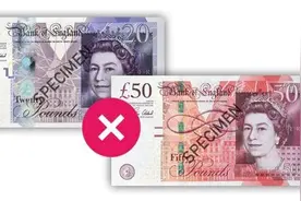 倒计时1周！英国两种旧钞将全面作废，民众忙着排队换钱图片